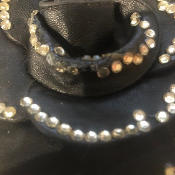 Wristlet Mini Purse Black with Bling (defective now) - Picture 4 of 5